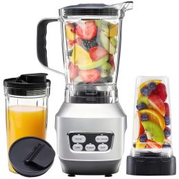 Moothie Blender, Countertop Blenders for Kitchen with 23 34 60oz BPA-Free Portable Cups, Professional Smoothie Maker with Four Programs for Shake