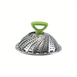 1pc; Foldable Steamer Rack; Stainless Steel Steamer Basket; Folding Steamer Insert For Veggie; Fish; Seafood; Bun; And More; Kitchen Gadgets; Kit (size: small)
