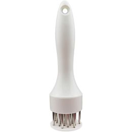 1pc 304 Stainless Steel Meat Tenderizer; 21 Steel Needles To Loosen Meat Artifact; Tender Meat And Break Tendons (Color: White)